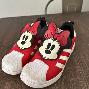 Adidas Kids Minnie Mouse Red Sneakers